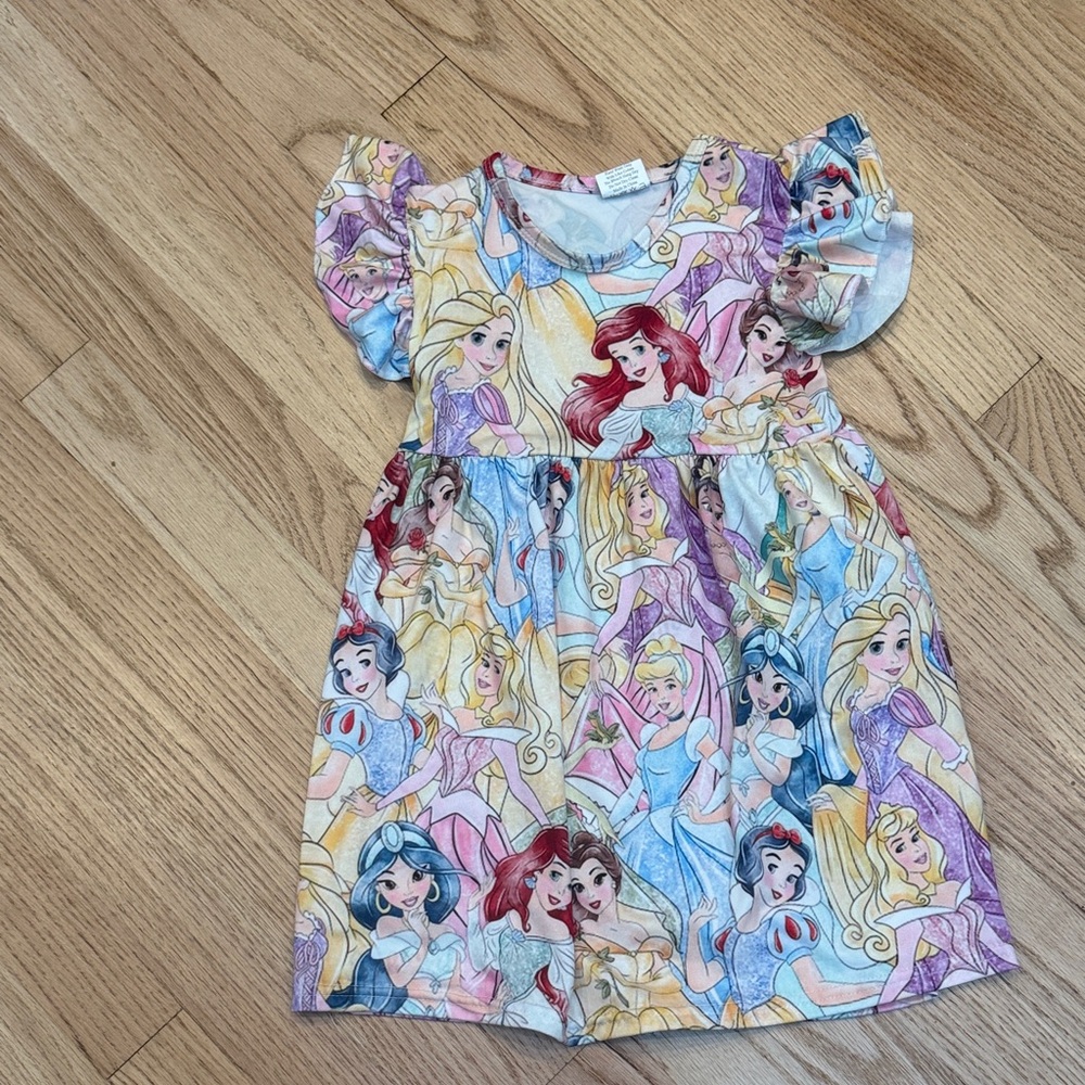 Colorful Princess Print Dress